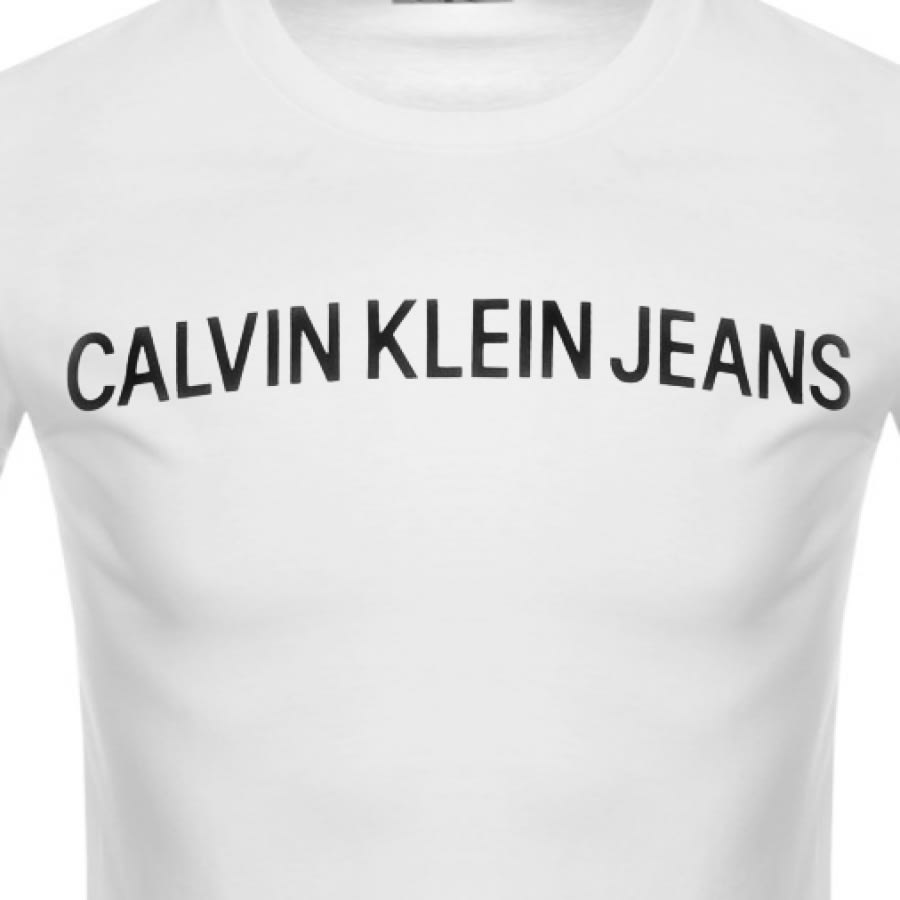 Alternative Image for ProductCalvin Klein Jeans Institutional T Shirt White3